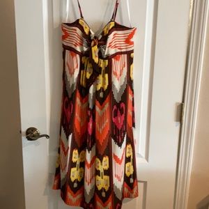 Tory Burch strap dress size 6 asymmetrical color